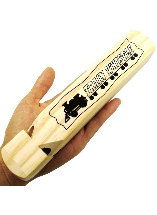 MLOLM Solid Wood Train Whistle 4 Tone, Role Play Lover Wooden Whistle Thomas For Educational Party Favorstoy Gift Prop Contest Or Carnival Prize  - Image 4