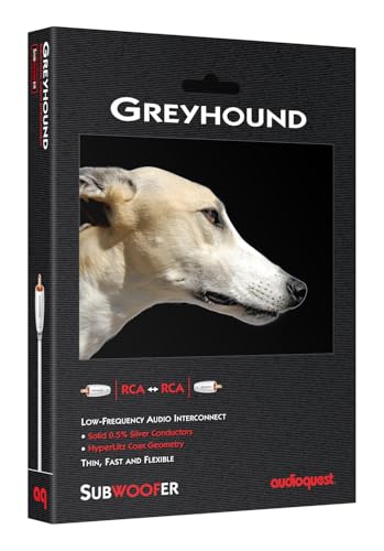 AudioQuest Greyhound Subwoofer RCA Cable - 3m, White (GHOUND03) - Image 2