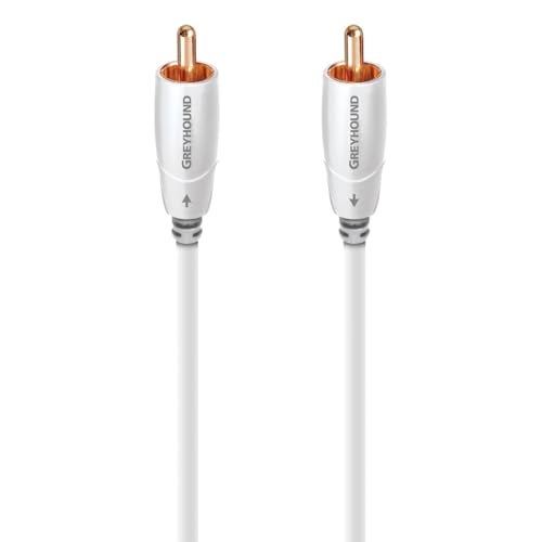 AudioQuest Greyhound Subwoofer RCA Cable - 3m, White (GHOUND03) - Image 3