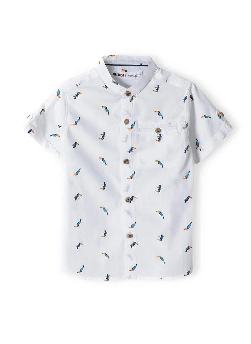 MINOTI Kids Printed Grandad Shirt