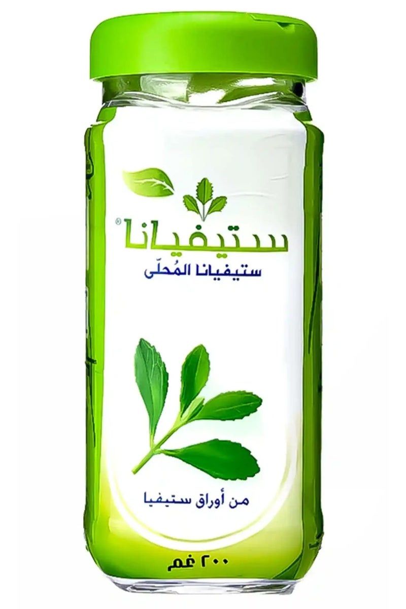 ستيفيانا مسحوق مُحلي من أوراق ستيفيانا صحي 200 جرام - Image 1