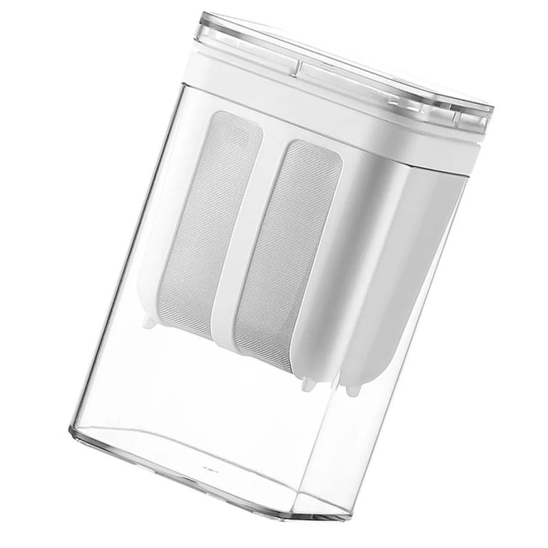 HOPE KART Hope Kart 1100 ml Hung Curd Yoghurt Filter Mesh Strainer Maker Machine for Greek Yogurt Fresh Water Disposible Box for Shrikhand Cheese for Kitchen Tool White Pack of 1  - Image 1