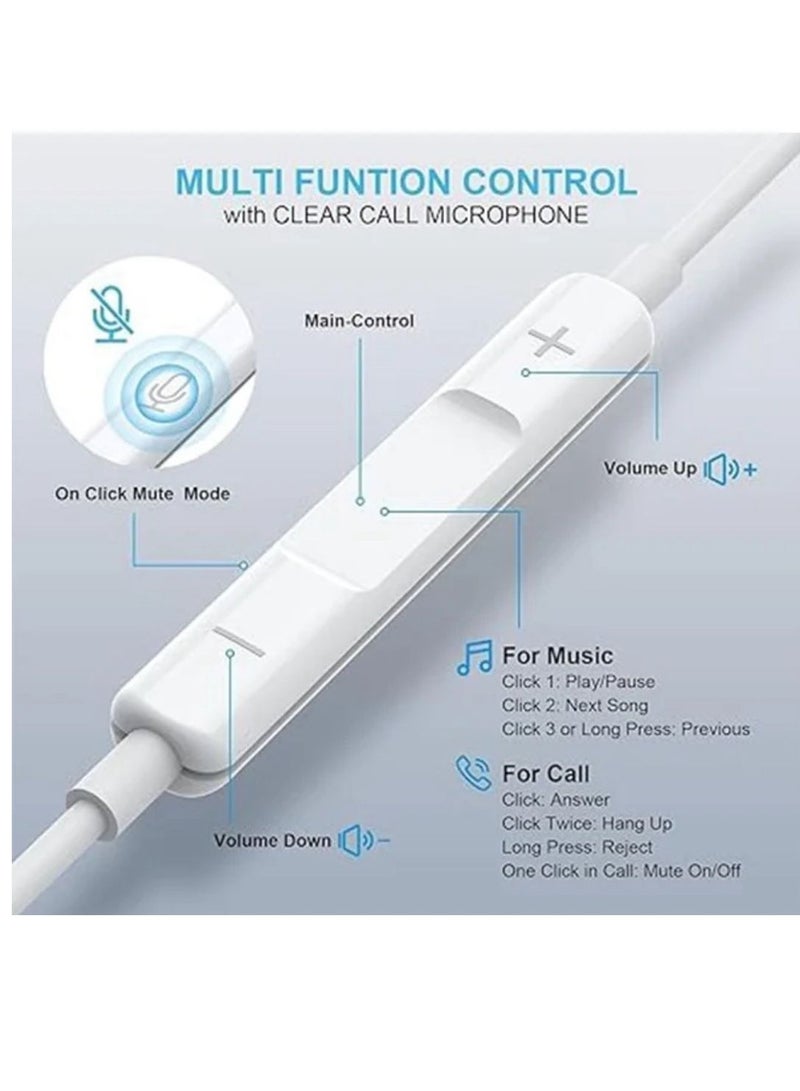 VOLT In-Ear Earphones with USB-C,Wired Earbuds with Built-in Remote to Control Music,Phone Calls and Volume,In-ear Headphones for iPhone 16/15 Pro Max,iPad Pro/Air,Samsung - Image 4