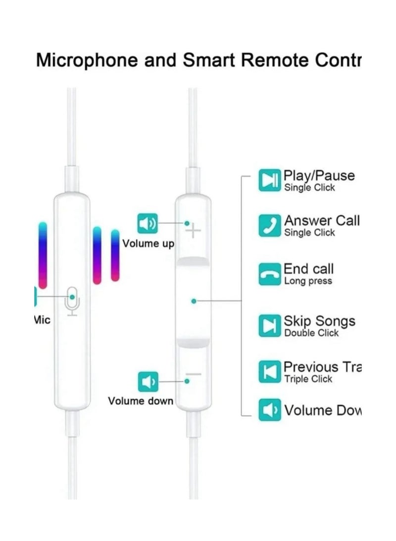 VOLT In-Ear Earphones with USB-C,Wired Earbuds with Built-in Remote to Control Music,Phone Calls and Volume,In-ear Headphones for iPhone 16/15 Pro Max,iPad Pro/Air,Samsung - Image 5