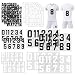 WAYASDCU 358 Pcs Iron on Letters and Numbers 8 Inch and 3 Inch Heat Transfer Numbers with 2 Inch iron on letters for clothing Jersey Numbers for Sports TShirts Team Uniform DIY Craft for Football Basketball - Image 2