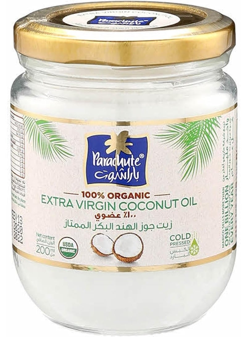 باراشوت زيت جوز الهند البكر الممتاز العضوي 100% من باراشوت - 200 مل - Image 1