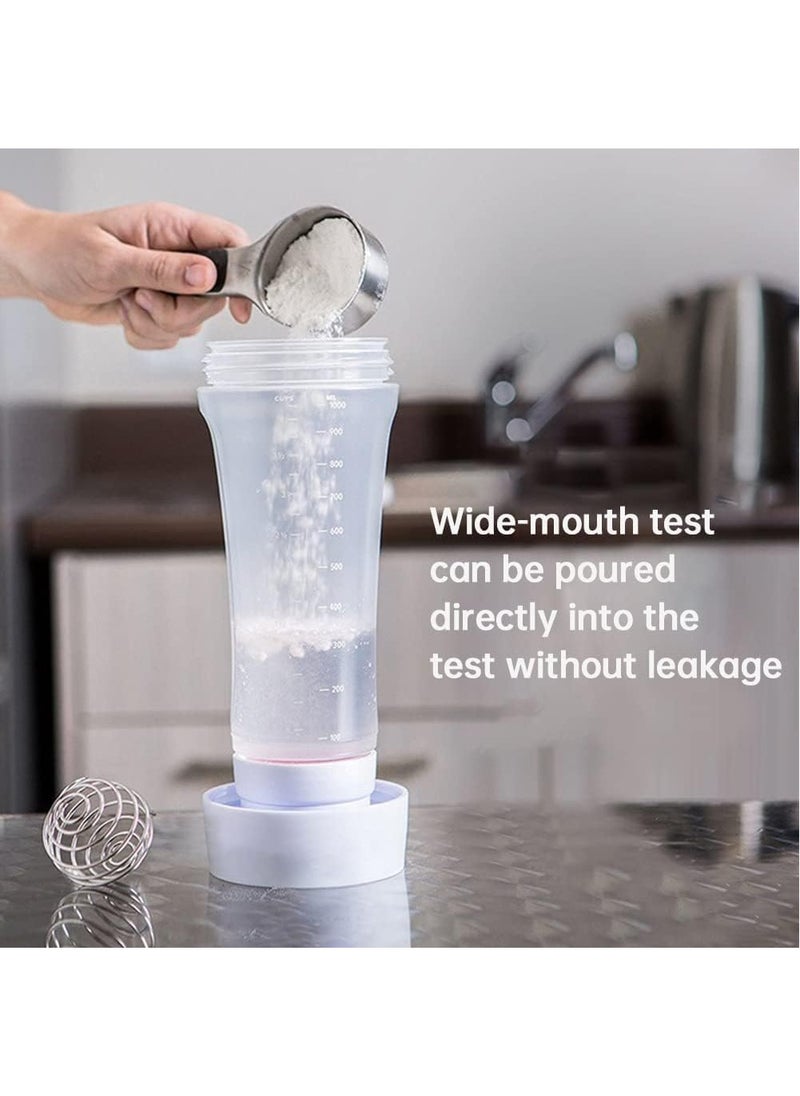 MARKQ - Hand Pancake Batter Dispenser with Wire Whisk 1000 ml Batter Mixer Squeeze Bottle Shaker for Cupcake Pancake Crepe Batter Muffins - Image 1