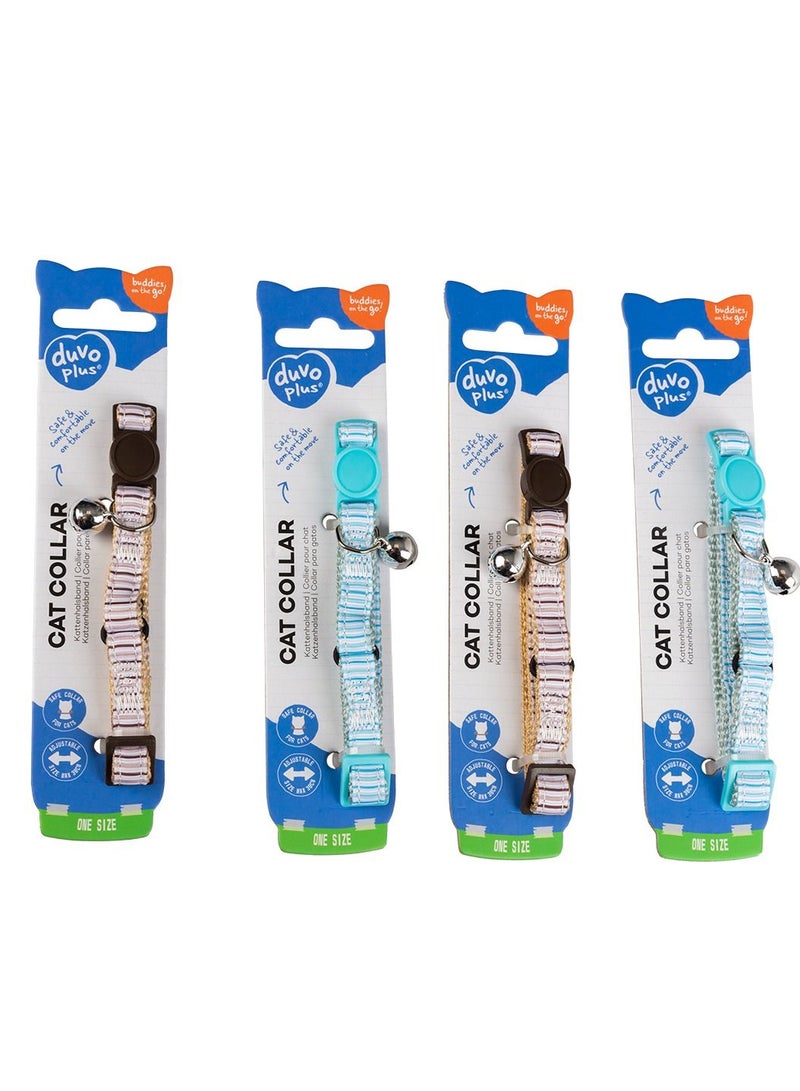 duvo Plus Beach Nylon Collar For Cats Assorted Color 20-30cm / 10Mm - Image 2