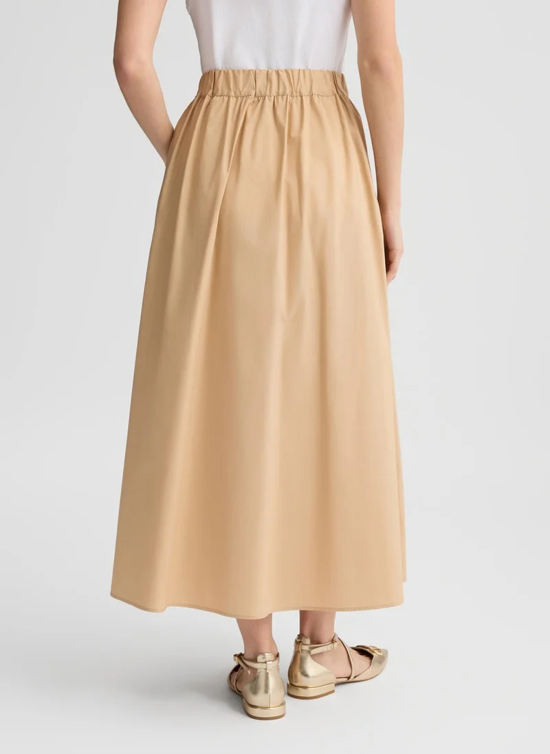 Liu Jo Poplin midi skirt