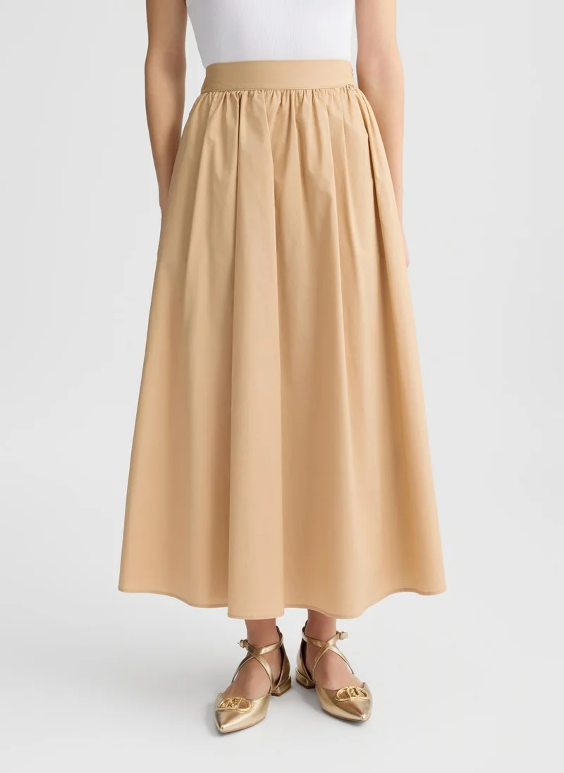 Liu Jo Poplin midi skirt