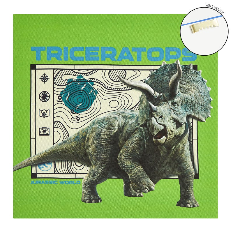 Idea Nuova Universal Jurassic World Canvas 4 Pack LED Wall Art Set Childrens Wall Hanging D?cor Each Piece 11""x11"" - Image 5