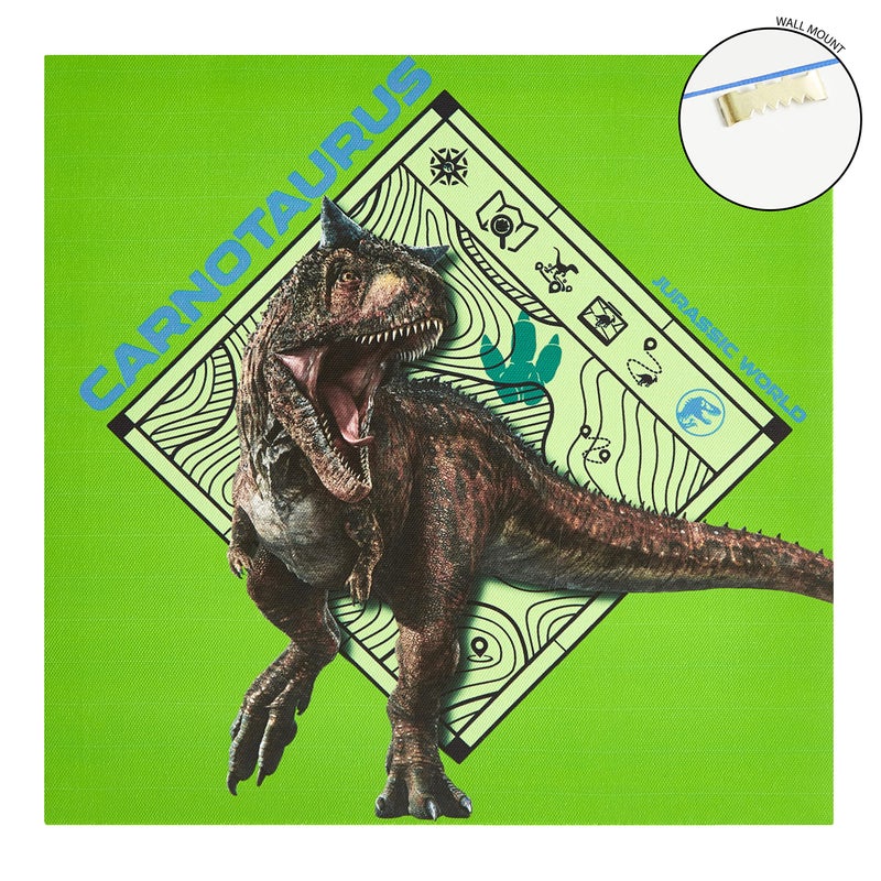 Idea Nuova Universal Jurassic World Canvas 4 Pack LED Wall Art Set Childrens Wall Hanging D?cor Each Piece 11""x11"" - Image 4