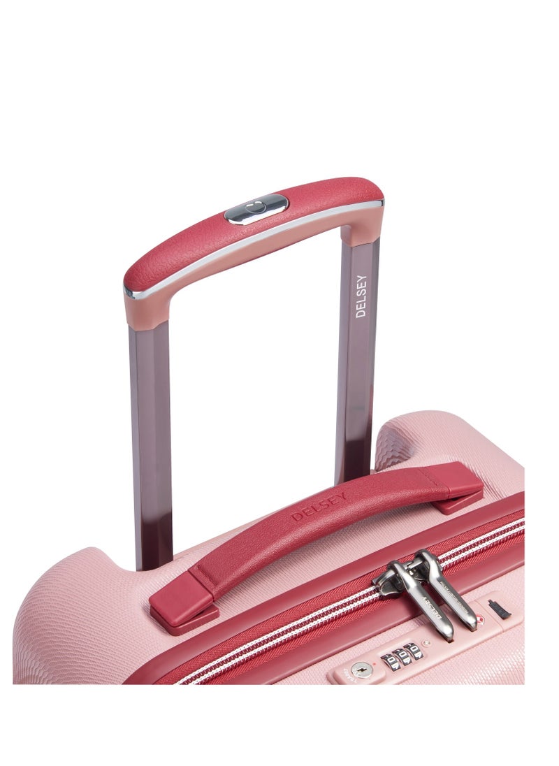 DELSEY Paris Chatelet Air 2.0, 55cm Hardcase 4 Double Wheel Cabin Luggage Trolley Pink  - Image 5