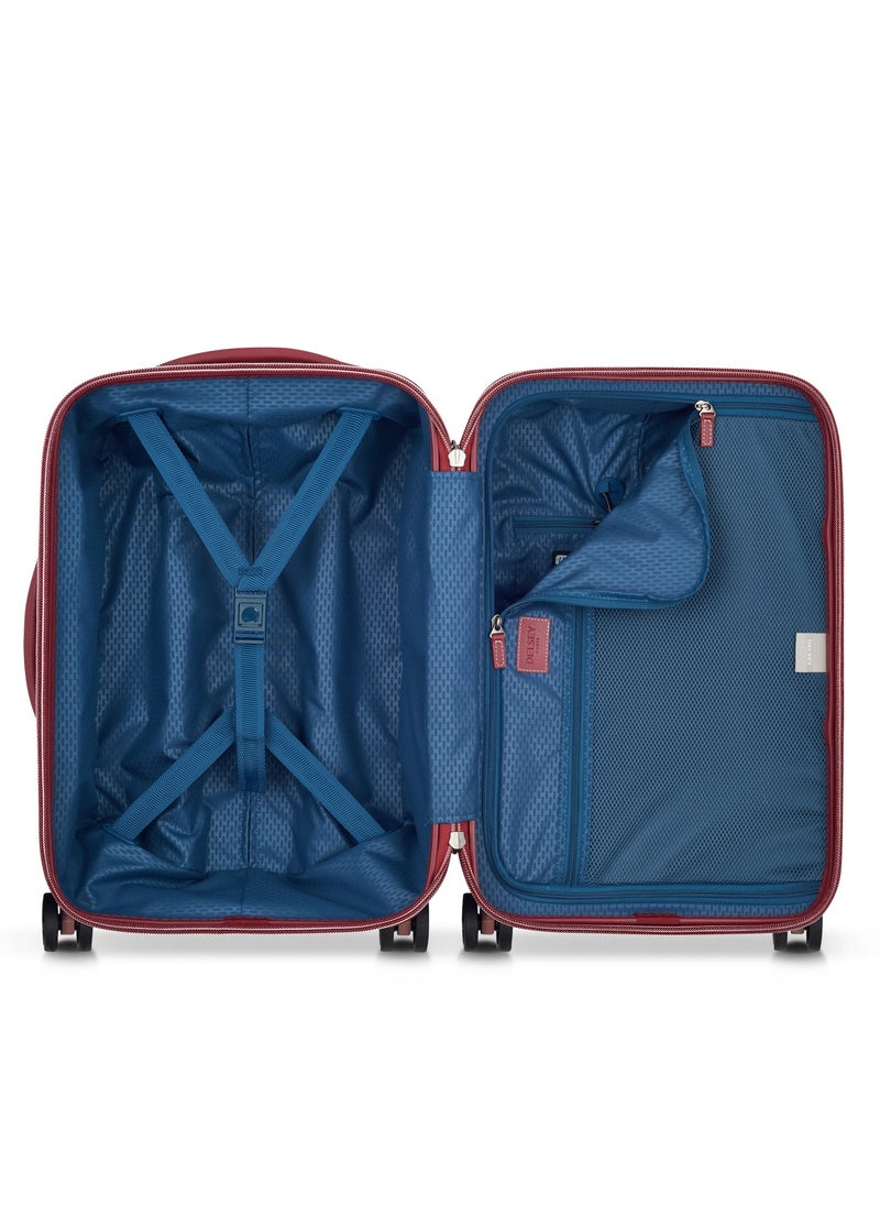 DELSEY Paris Chatelet Air 2.0, 55cm Hardcase 4 Double Wheel Cabin Luggage Trolley Pink  - Image 3
