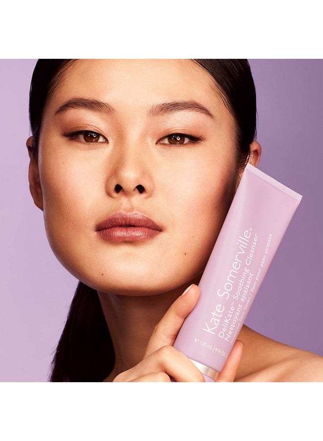 Kate Somerville Delikate Soothing Cleanser Clinically Proven Hydrating Face Wash Gentle Irritation Tightness And Redness Relief For Stressed Or Sensitive Skin 4 Fl Oz - Image 5