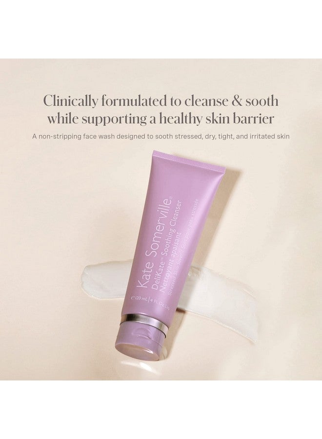 Kate Somerville Delikate Soothing Cleanser Clinically Proven Hydrating Face Wash Gentle Irritation Tightness And Redness Relief For Stressed Or Sensitive Skin 4 Fl Oz - Image 3