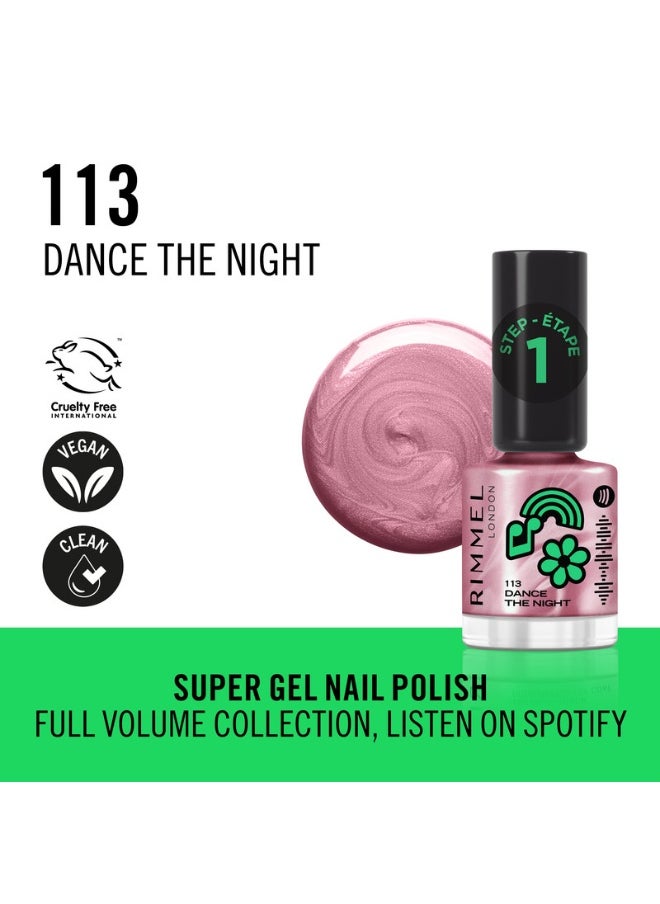 RIMMEL LONDON Full Volume Collection Super Gel Nail Polish 113 Dance the Night 12ml  - Image 2