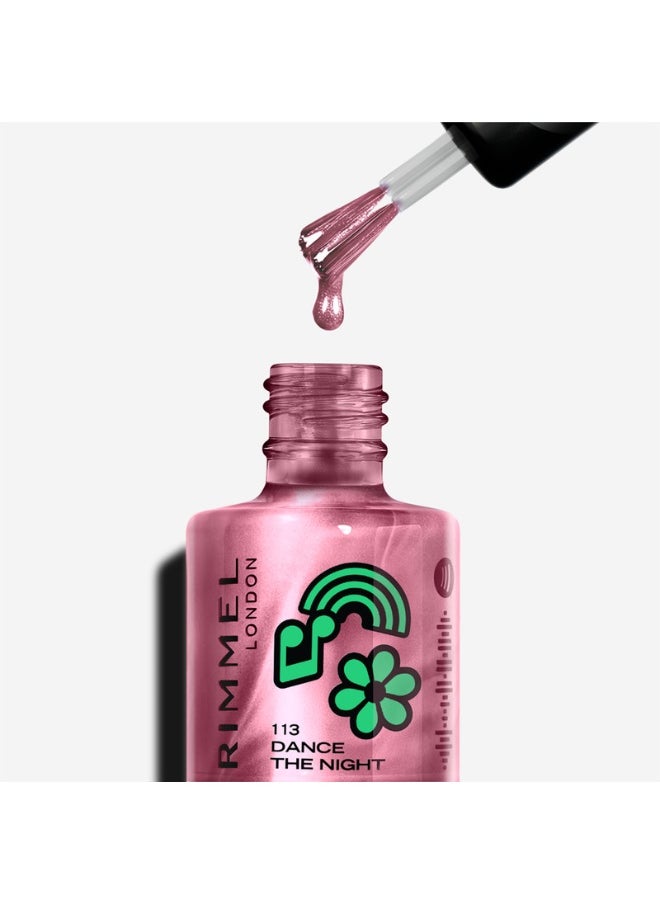 RIMMEL LONDON Full Volume Collection Super Gel Nail Polish 113 Dance the Night 12ml  - Image 3