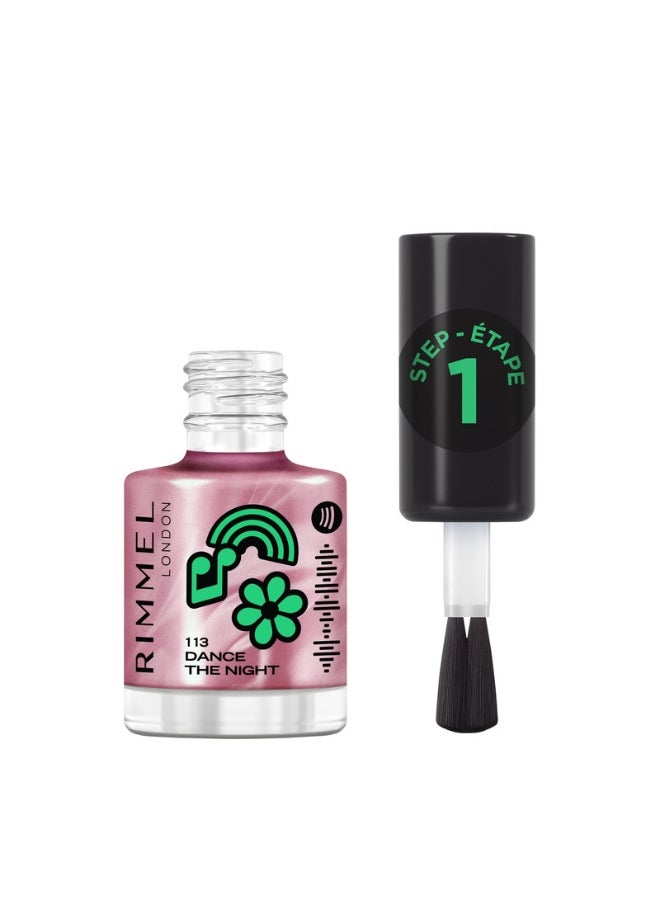RIMMEL LONDON Full Volume Collection Super Gel Nail Polish 113 Dance the Night 12ml  - Image 1