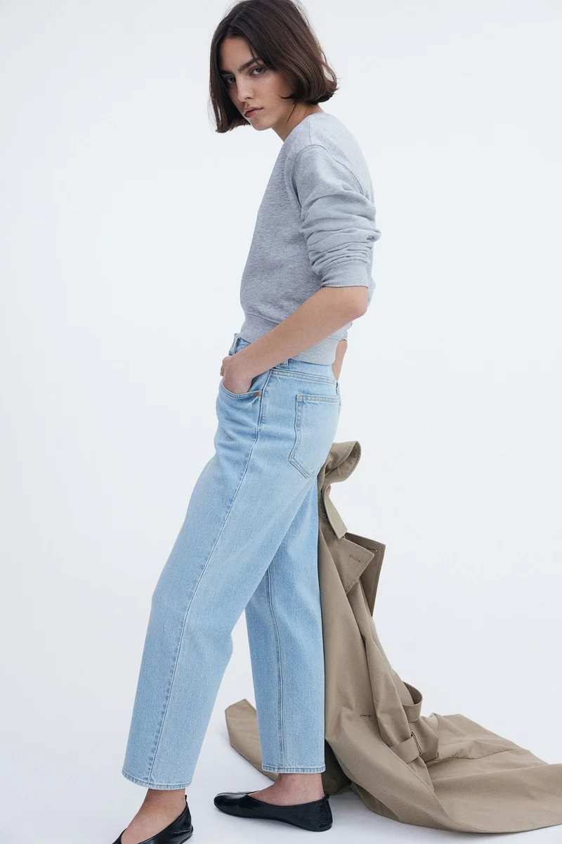 H&M Slim Straight High Ankle Jeans