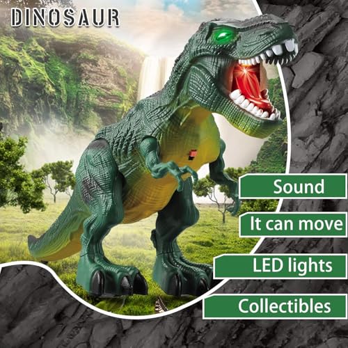 Bloolilies 2 Pack Dinosaur Toys Electric Walking Dinosaur Toys for Kids 35 57 with LED Lights Sounds Roaring Robot Dinosaur Figures for Boys Girls Party Favors Birthday Easter Gifts - Image 5
