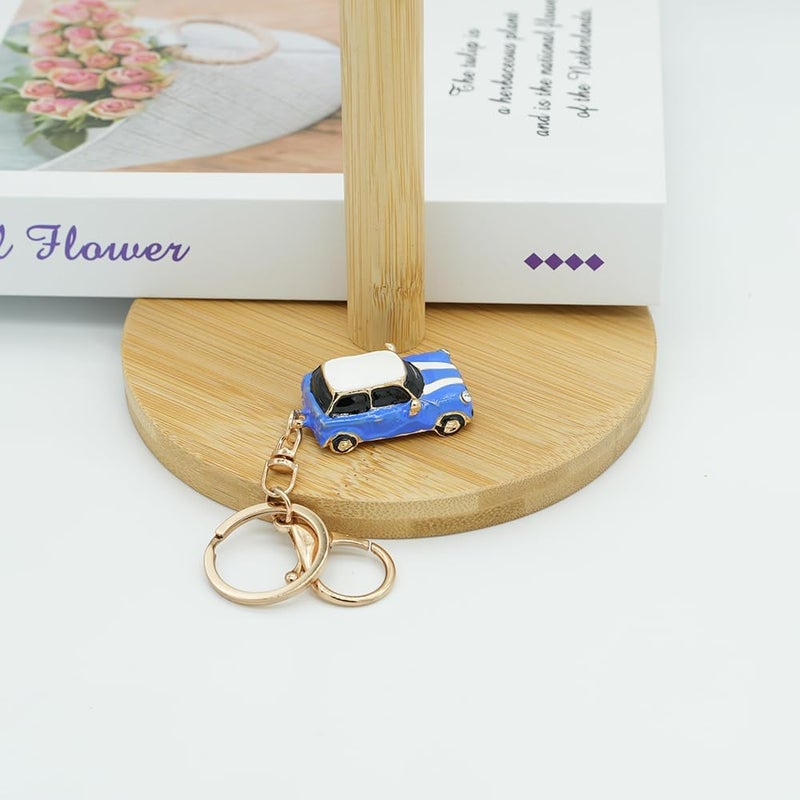 Moydolo Mini Car Model Keychain Pendant - Blue - Image 3