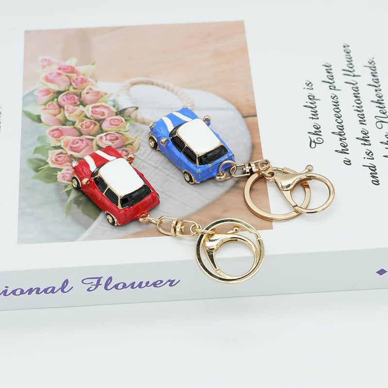 Moydolo Mini Car Model Keychain Pendant - Blue - Image 2