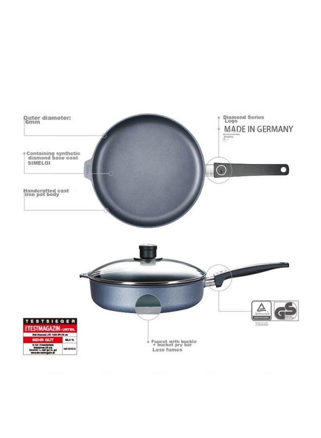 Woll German Non-stick Frying Pan, 28cm Flat Bottom Pan, Steak Pan, Stir-fry Pan, Imported Cookware, Pancake Griddle - Image 1