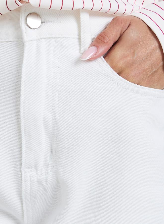 ستايلي جينز واسع بخصر مرتفع - Image 3