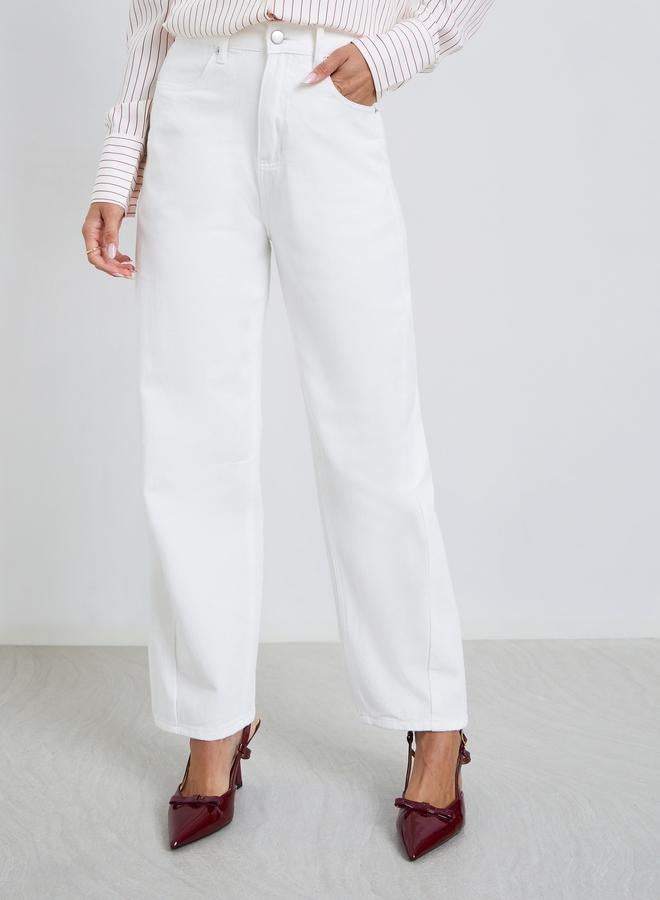 ستايلي جينز واسع بخصر مرتفع - Image 2