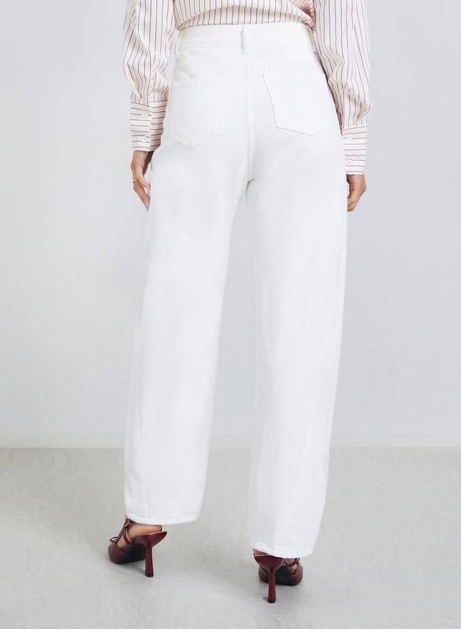 ستايلي جينز واسع بخصر مرتفع - Image 4