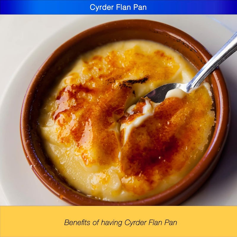 Cyrder Stainless Steel Flan Pan, 80 oz Flanera Mold Cooker for Baking, Compatible with Instant Pot 6 8 10qt, Custard Pan, Flan dish with lid, Tart pan, Round fluted dish, oven safe … - Image 3