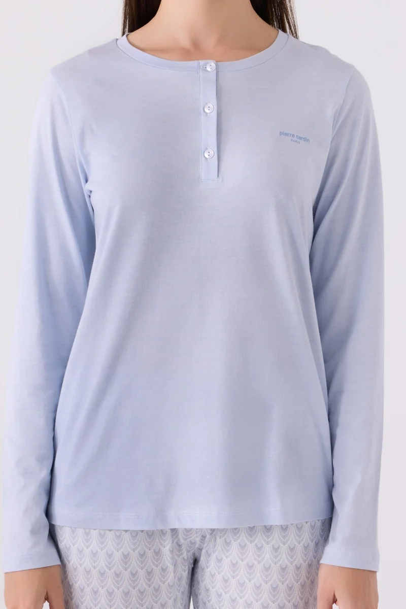 pierre cardin Double Pajama Set Blue - Jersey - 2 Piece Set