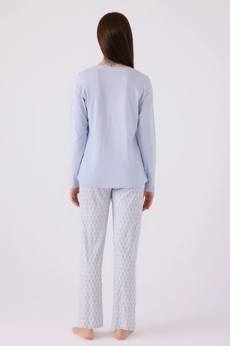pierre cardin Double Pajama Set Blue - Jersey - 2 Piece Set