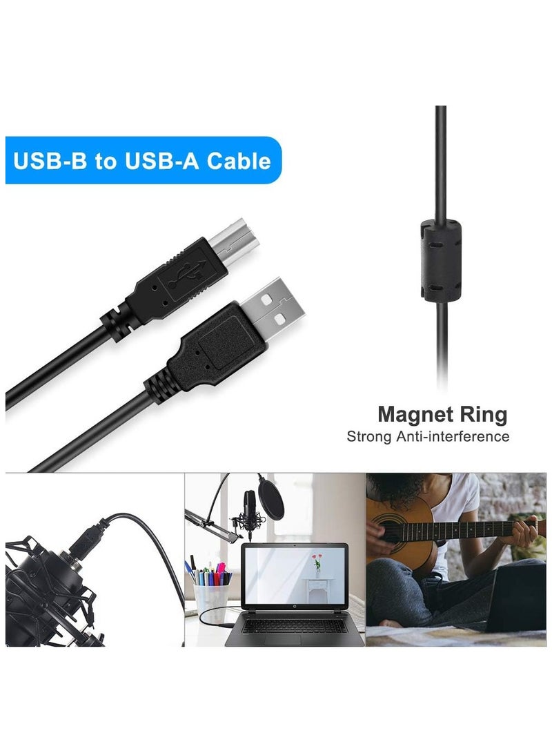 Arabest USB Condenser Microphone Kit, 192kHz/24bit Cardioid, Plug & Play USB 2.0, Adjustable Arm Stand with Shock Mount & Pop Filter, Low Noise, Streaming Podcast Gaming, Windows Mac, Black - Image 5