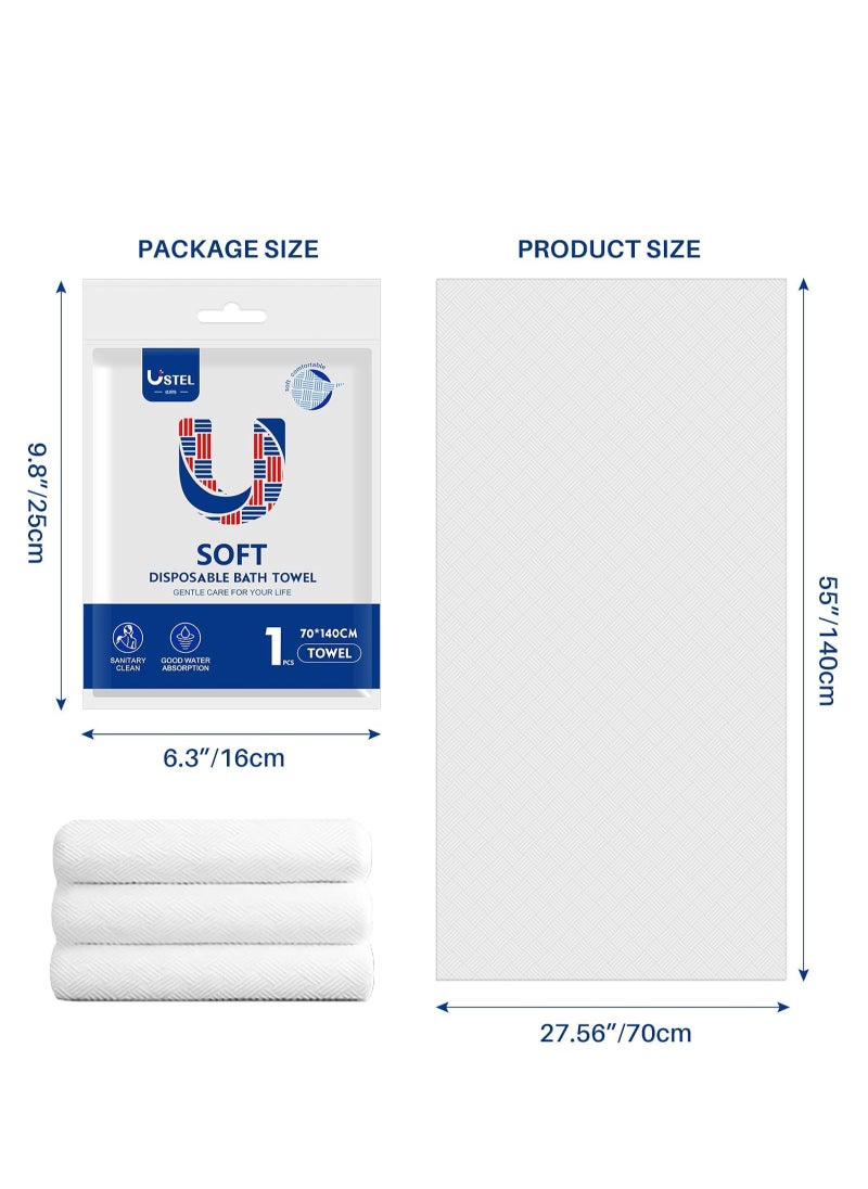 Soft and Highly Absorbent Disposable Bath Towels Set for Hotels and Travel 55x27.5 Inch Individually Packaged Towels for Spa and Camping - pzsku/Z74347597283DDC1D9100Z/45/_/1723203574/e86dbb98-064b-4a47-b04b-8ef455887fa3