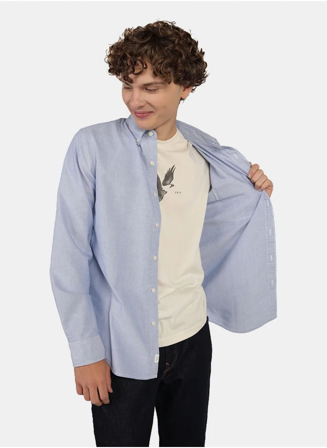 امريكان ايجل AE Slim Fit Everyday Oxford Button-Up Shirt