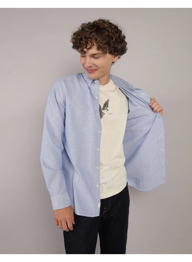 American Eagle AE Slim Fit Everyday Oxford Button-Up Shirt  - Image 1
