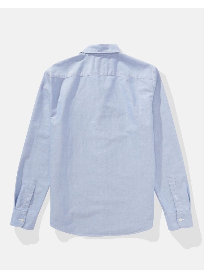American Eagle AE Slim Fit Everyday Oxford Button-Up Shirt  - Image 3