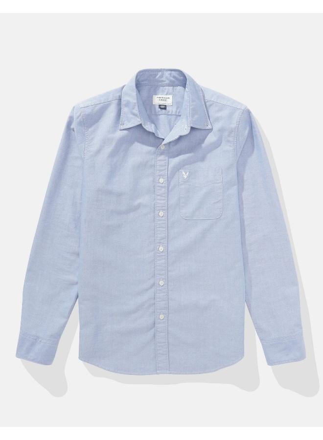 American Eagle AE Slim Fit Everyday Oxford Button-Up Shirt - Image 3