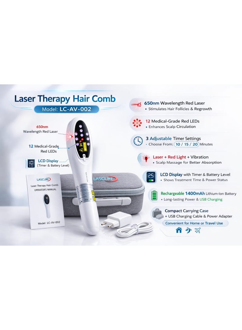 Altivox Laser Therapy Hair Comb for Hair Growth - Image 5