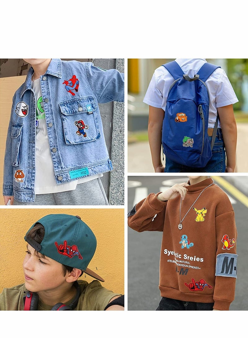 18 PCS Cute Embroidered Iron On Patches for DIY Projects, Perfect for Jackets, Hats, Backpacks and Jeans - Image 3