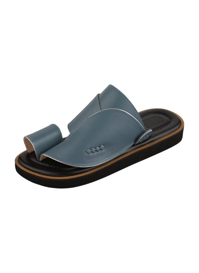 NAD Arabic Sandals with natural blue and black leather  - Image 1