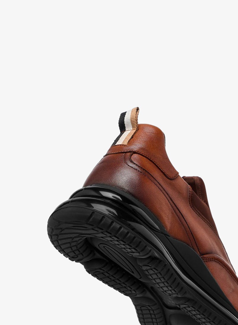 DUCHINI Men's Logo Embossed Slip-On Loafers - Image 5