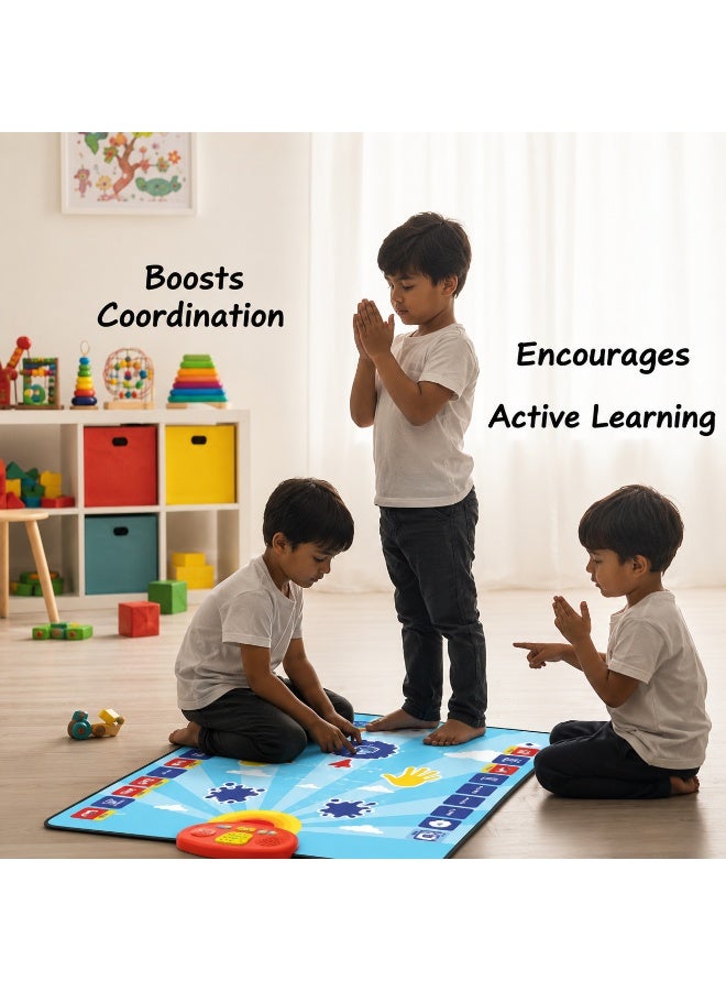 Lukadah Electronic Kids Educational Prayer Mat for Muslim Children – Interactive Islamic Learning Prayer Rug with Sound, Touch Buttons & Step-by-Step Salah Guide – Islamic Namaz Prayer Mat for Boys & Girls, Quran Duas & Learning Mat for Kids - Image 3