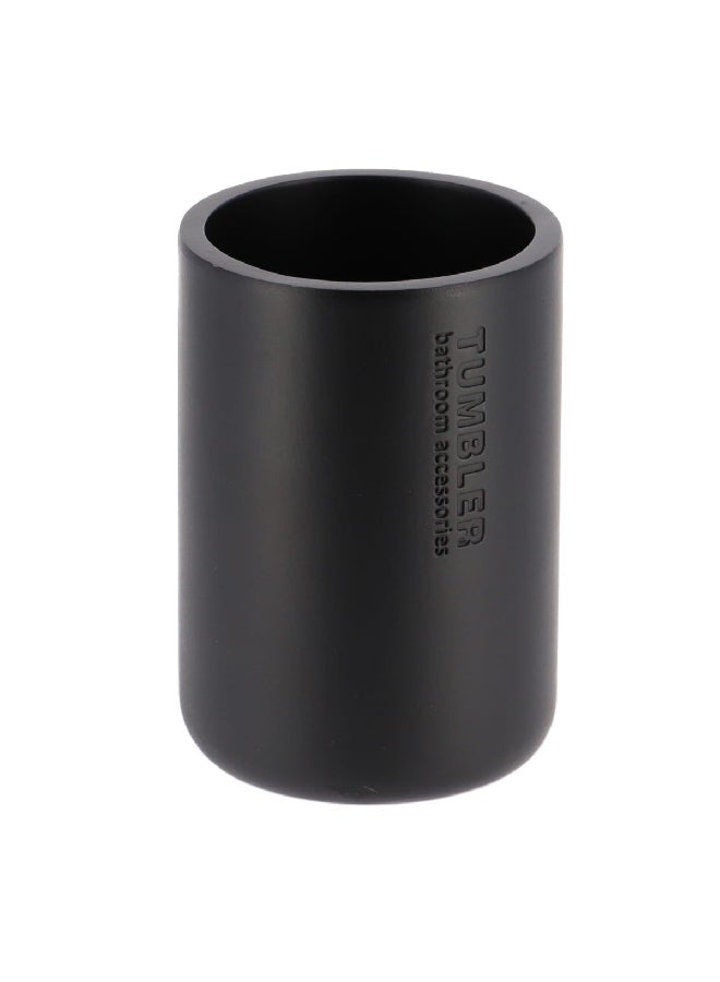 تيندانس كوب حمام بوليريسين مستدير عالي الجودة باللون الأسود بسعة 350 مل 61101237 - Image 1