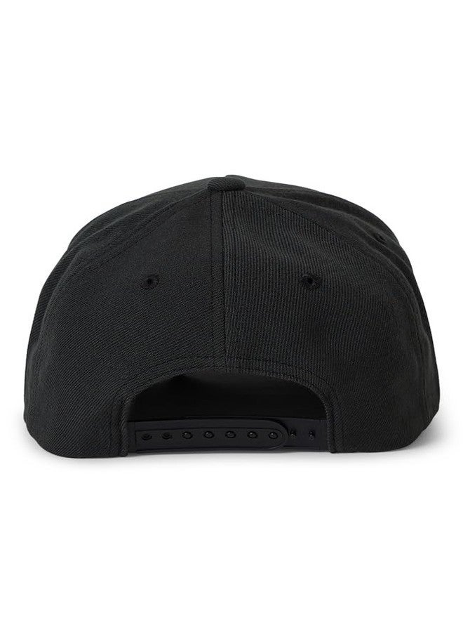 Brixton Men's Crest C MP Snapback Washed Black - with Embroidered Patch - Image 2