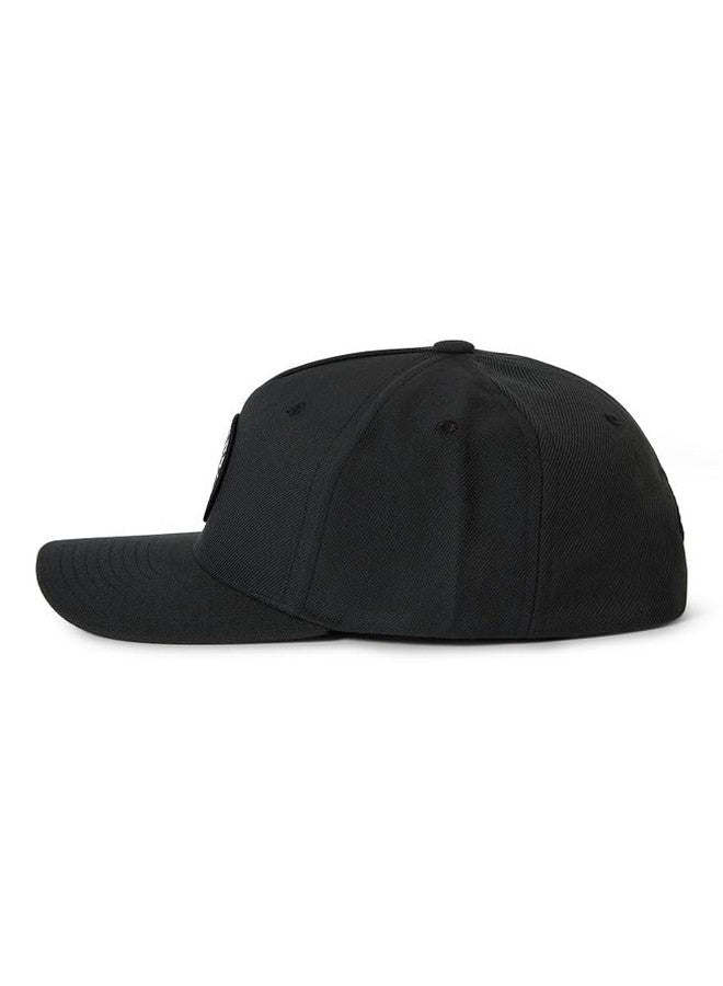 Brixton Men's Crest C MP Snapback Washed Black - with Embroidered Patch - Image 3