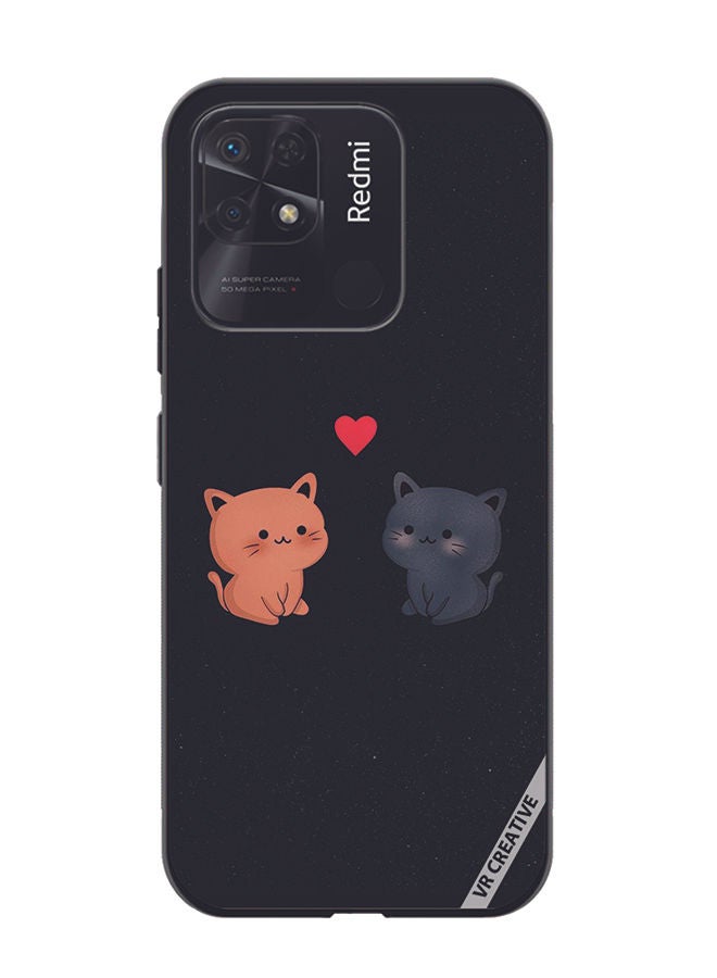 VR CREATIVE Protective Case Cover For Xiaomi Redmi 10C Cats Design Multicolour - Image 1