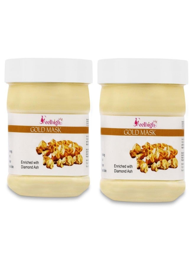 Feelhigh FACE Mask pack2- Skin Care products - Facial product -500ml each -pack2 (Gold mask2) - Image 1